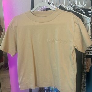 Fear of God Essentials Tan T-shirt